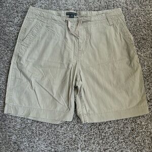 Flat Front Khaki Shorts